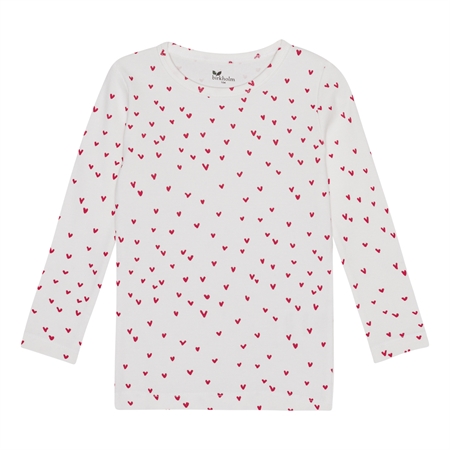 Rib Bluse Hjerter fra Birkholm