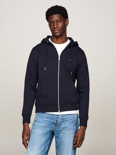 Classic Flag Zip Through Hoody fra Tommy Hilfiger