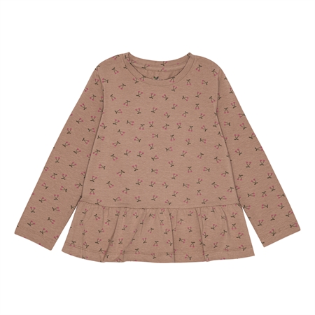 Peplum Bluse Kirsebær fra Birkholm