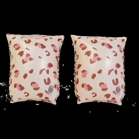 Swim Essentials Badevinger Old Pink Leopard 2 6 år fra Swim  Essentials
