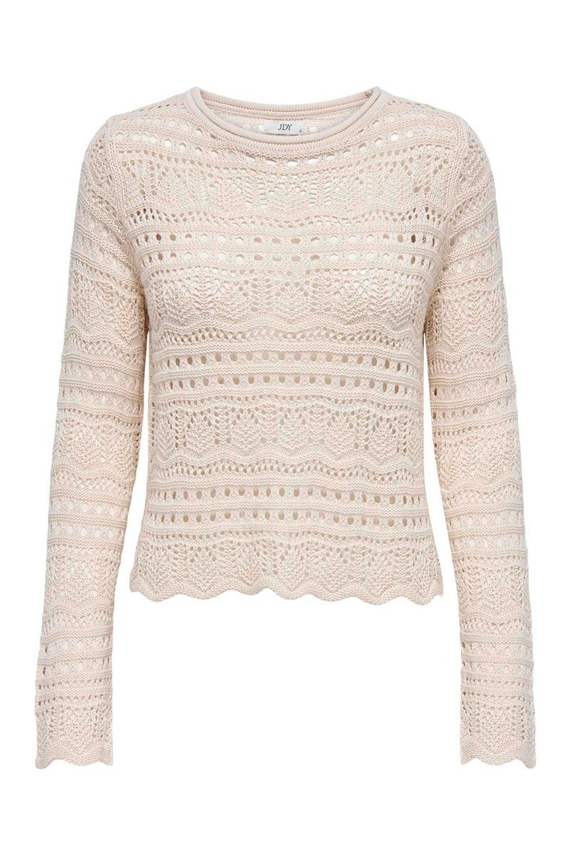 Bluse     Sun Lay L S Boatneck Pullover   Tapioca fra Jdy