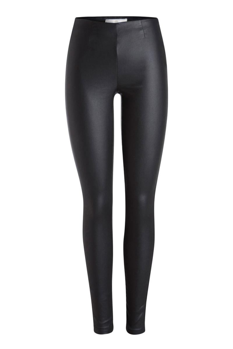 Bukser   Pc Skin Paro Hw Leggings Coated   Black fra Pieces