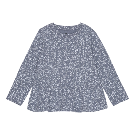 Peplum Bluse Hvide Blade fra Birkholm