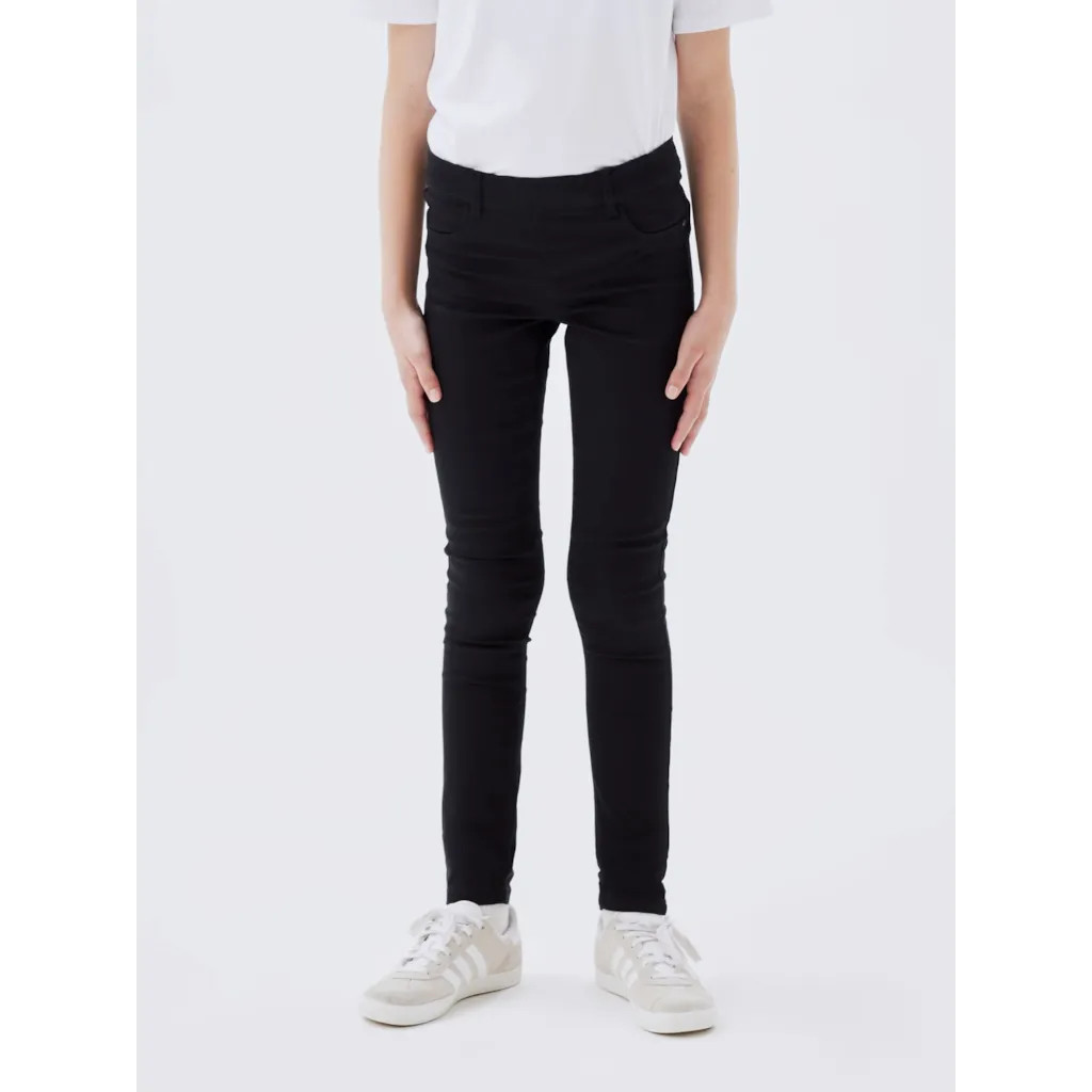Skinny Twill Leggings Polly Black fra Name It