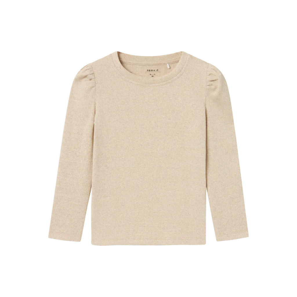 Glimmer Bluse Siclo Gilded Beige fra Name It