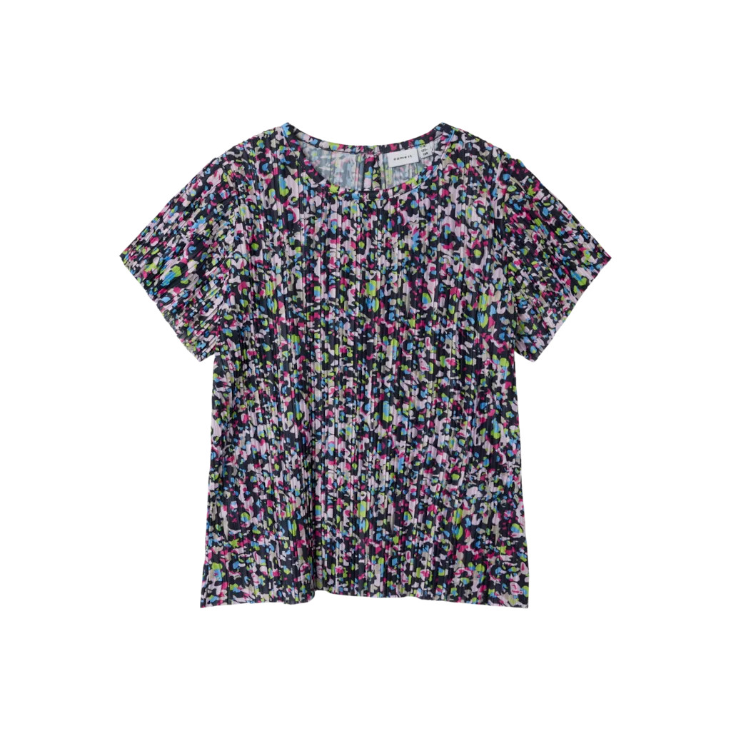 Blomstret Top Nipleat Raspberry Rose fra Name It