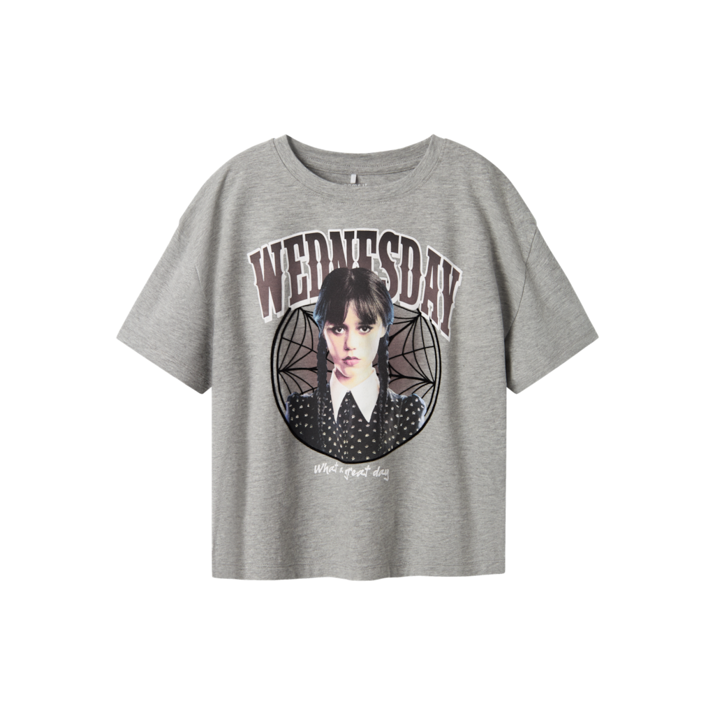 Wednesdasy T Shirt Oxa Grey Melange fra Name It