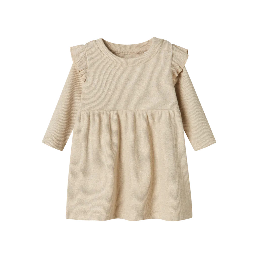 Glimmer Kjole Siclo Gilded Beige fra Name It