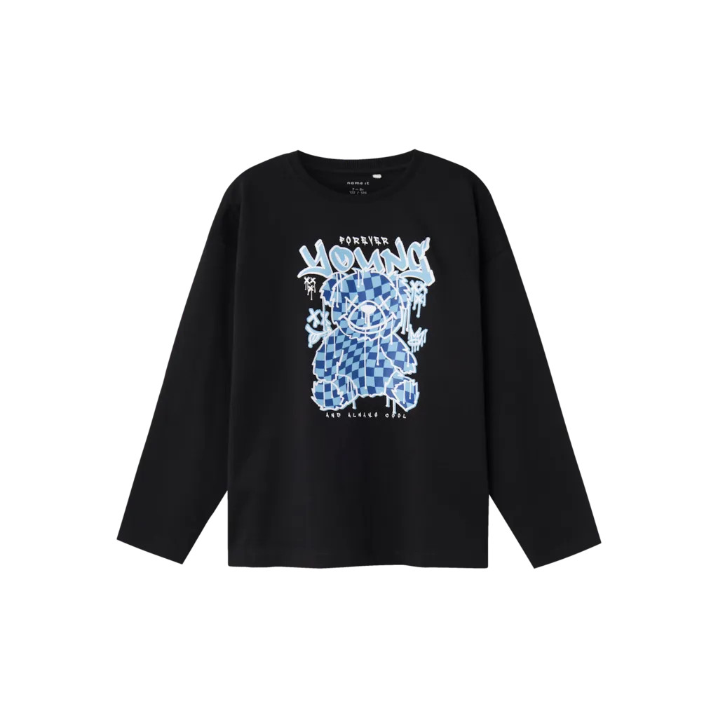 Langærmet Bluse Sommo Black fra Name It