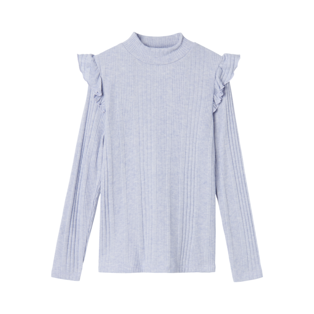 Rib Bluse Siggi Icelandic Blue fra Name It