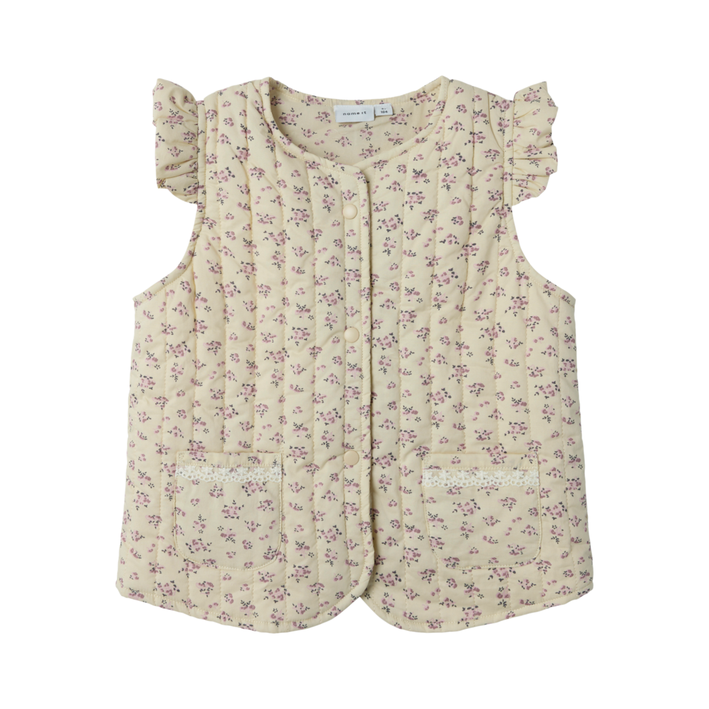 Quiltet Vest Telalia Summer Sand fra Name It