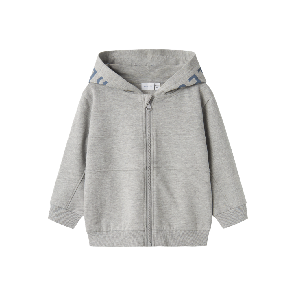 Sweat Cardigan Temas Grey Melange fra Name It