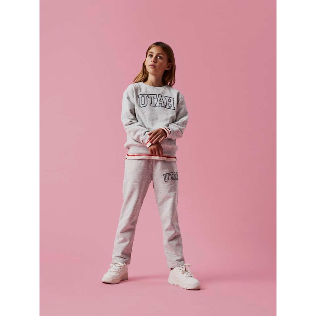 Sweatpants Taloy Light Grey Melange fra Name It