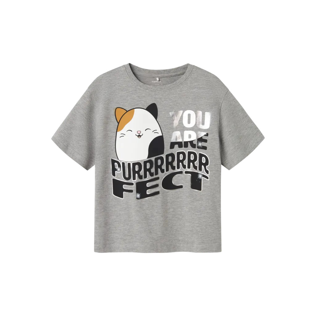 Squishy T Shirt Octiv Grey Melange fra Name It
