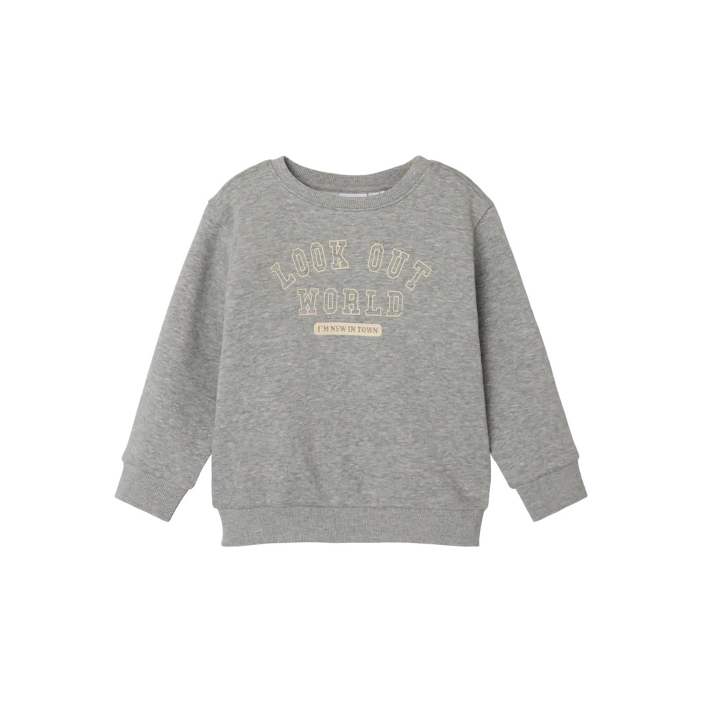 Sweatshirt Lew Grey Melange fra Name It