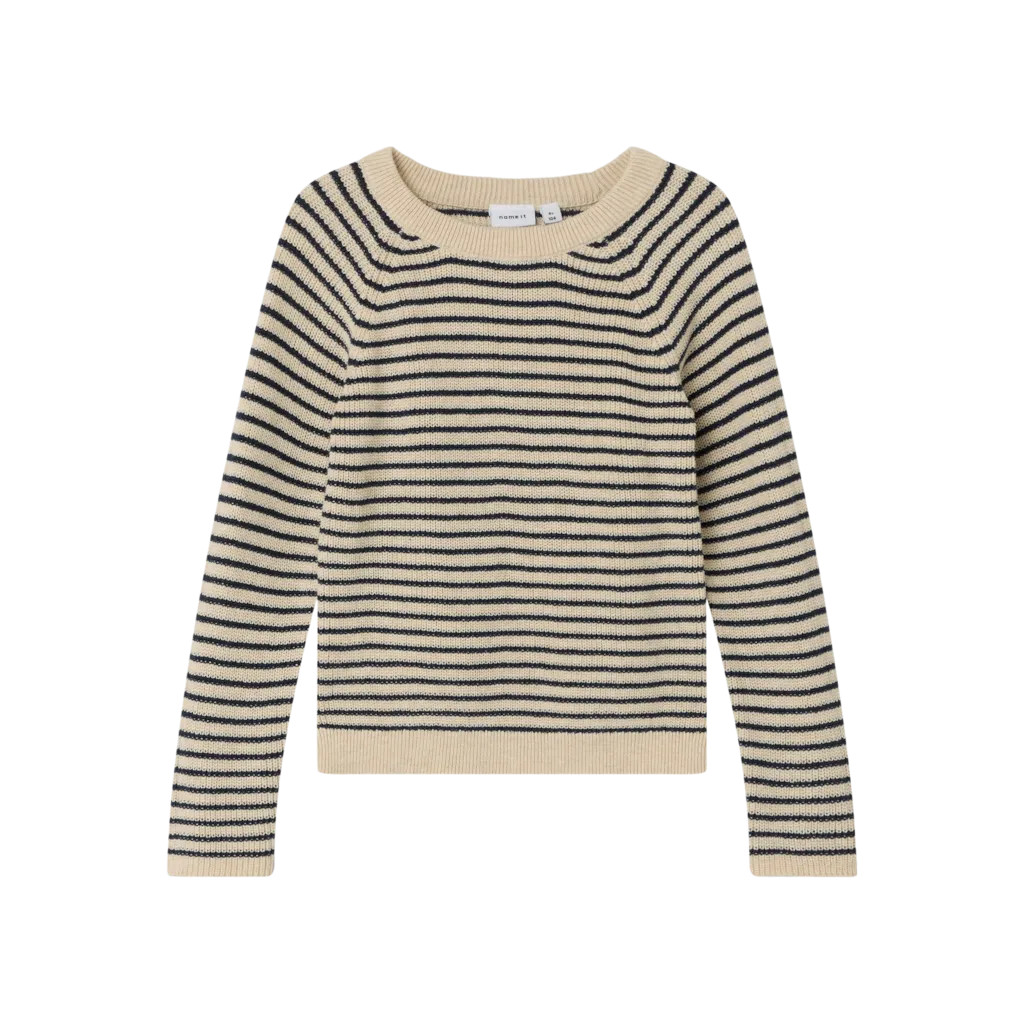 Langærmet Striktrøje Lesse Navy Blazer fra Name It