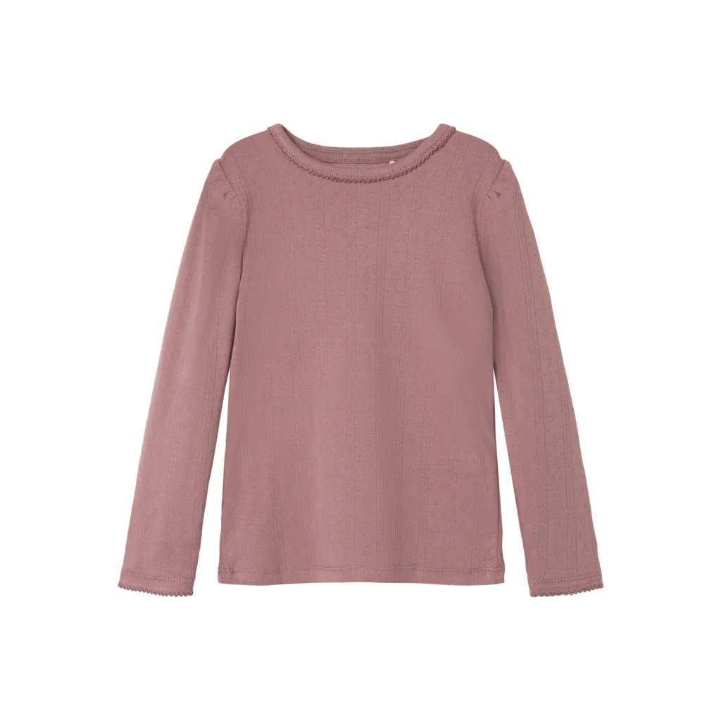 Langærmet Bluse Nigella Twilight Mauve fra Name It