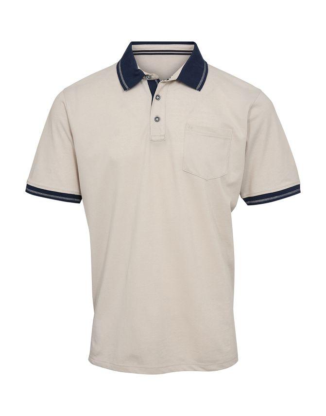 Polo Pique Regular Fit fra Black Blue
