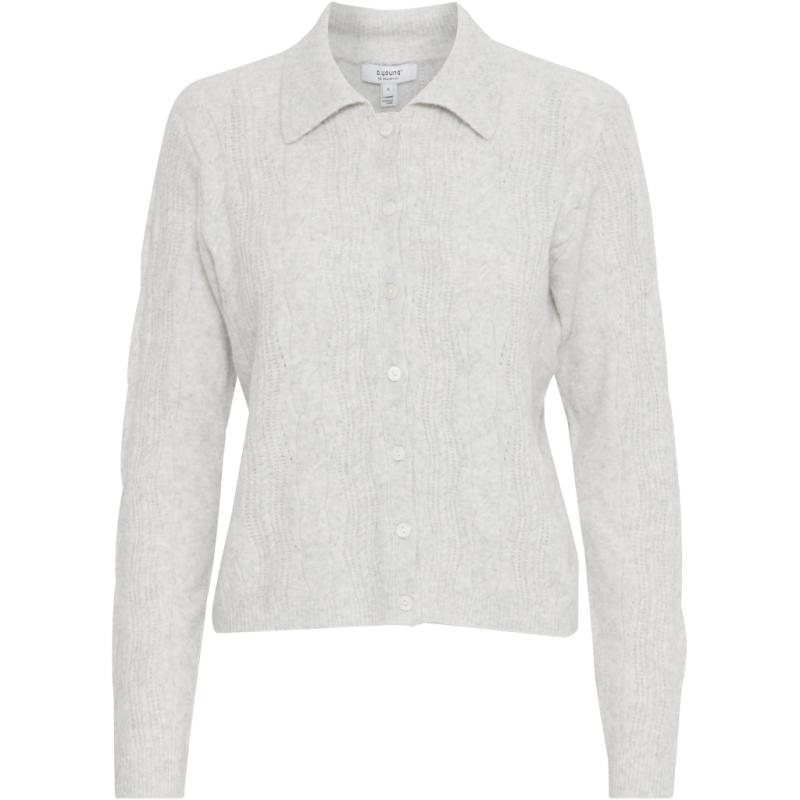Dame Cardigan Bymiffa   Light Grey Melange fra B.young