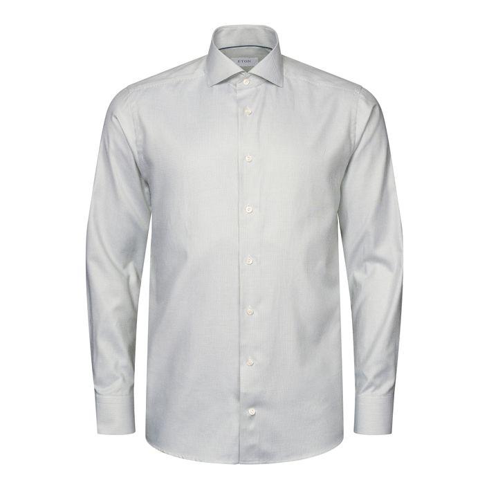 Melange Semi Solid Fine Twill Shirt fra Eton