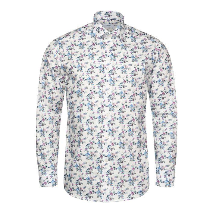 Floral Print Twill Shirt fra Eton