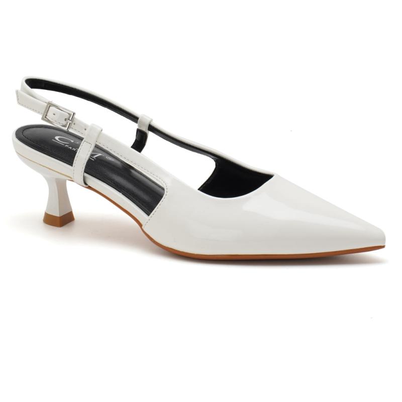 Judith Dame Stiletter 8273 White fra Shoes