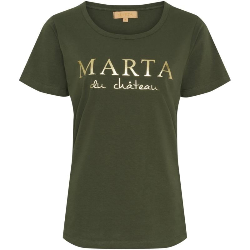 Dame T Shirt Mt002 Military fra Marta Du Chateau