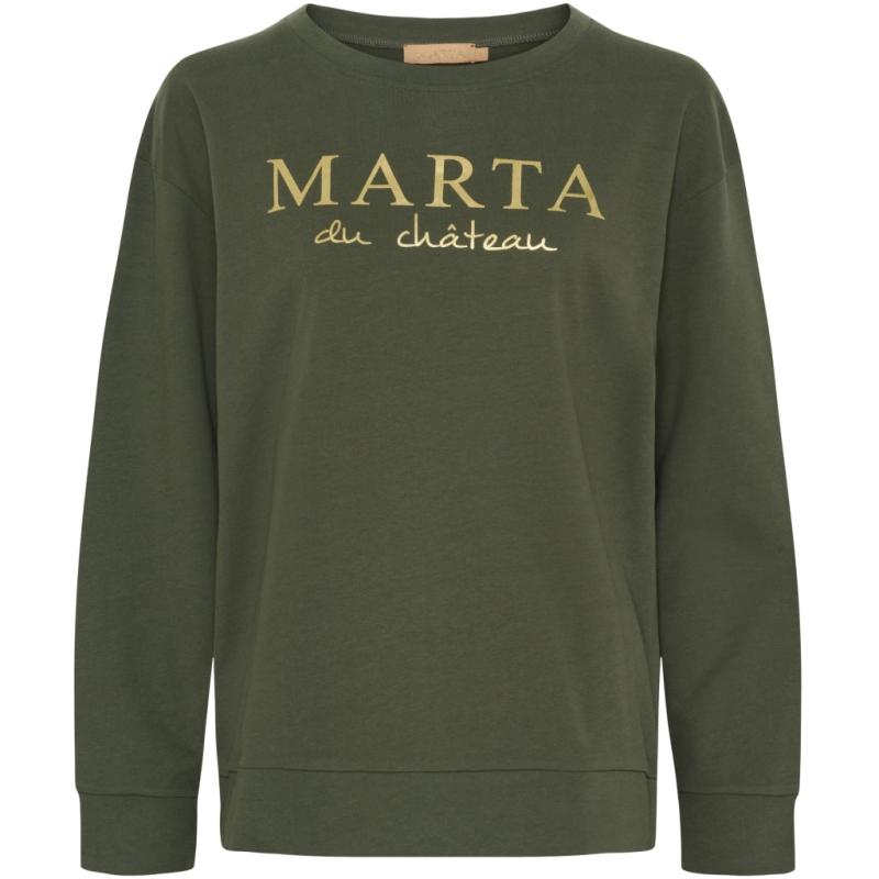 Dame Sweatshirt Mdcannemette J 639   Military fra Marta Du Chateau