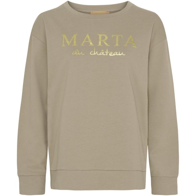 Dame Sweatshirt Mdcannemette J 639   Sand fra Marta Du Chateau