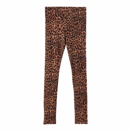 Leopard Modal Leggings Rossa Burro fra Name It