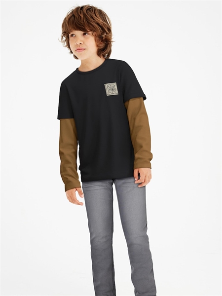 Langærmet Bluse Varto Black fra Name It