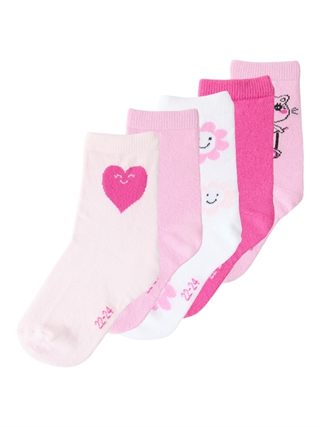 5 Pak Sokker Vinni Pastel Lavender fra Name It