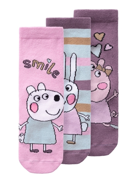 3 Pak Strømper Gurli Gris Amina Lavender fra Name It