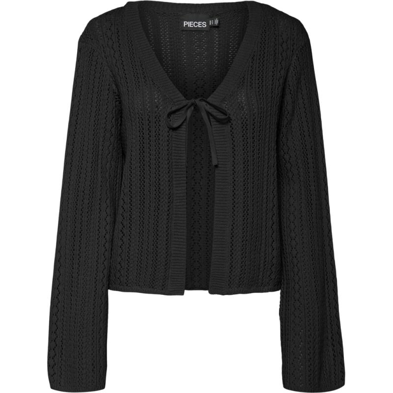 Dame Cardigan Pcnuka   Black fra Pieces
