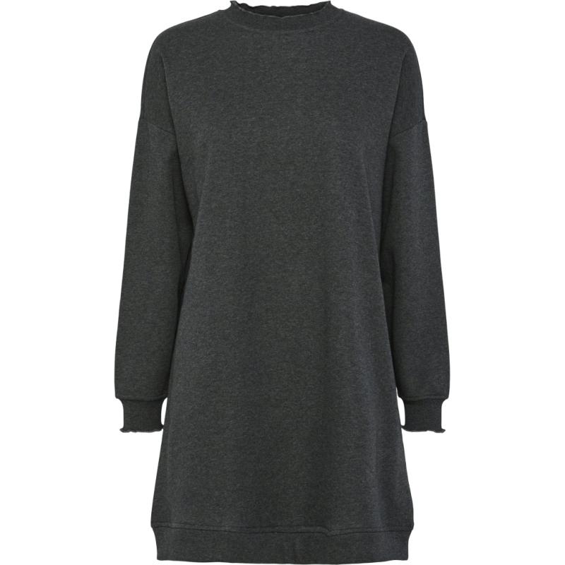 Dame Kjole Pcpatrice   Dark Grey Melange Sunday Morning fra Pieces