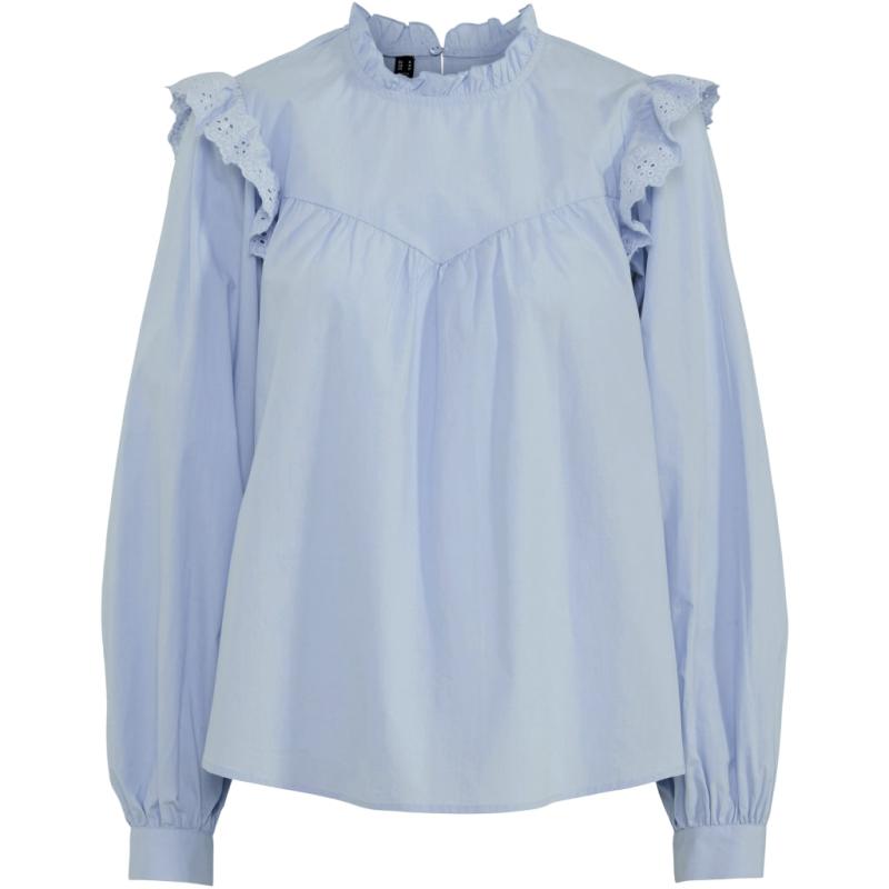 Dame Skjorte Pcvela   Cashmere Blue fra Pieces