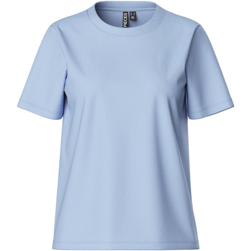 Dame T Shirt Pcria Cashmere Blue fra Pieces