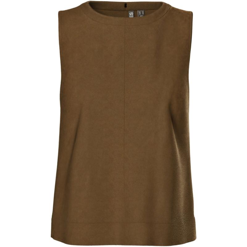 Dame Top Pcjuno   Amber Brown fra Pieces
