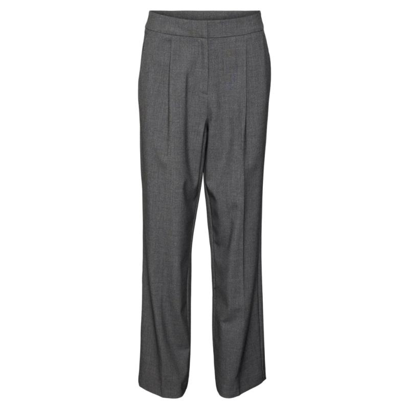 Dame Bukser Vmokava   Dark Grey Melange fra Vero Moda