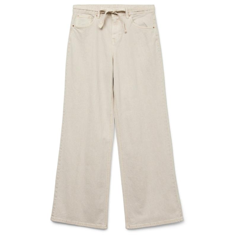 Dame Jeans Vmkarlie   Ecru fra Vero Moda