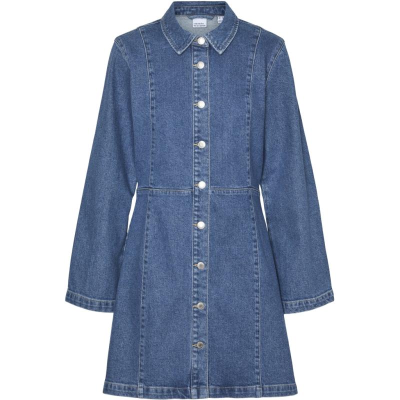 Dame Kjole Vmhilja   Medium Blue Denim fra Vero Moda