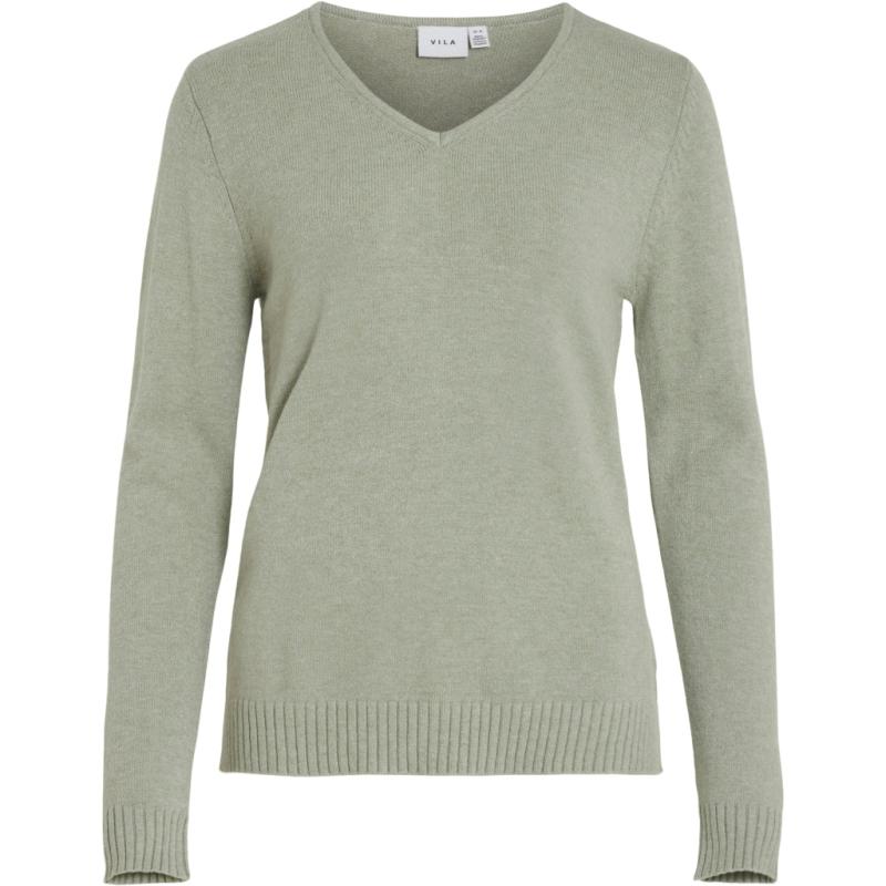 Dame Strik Viril   Oil Green Melange fra Vila