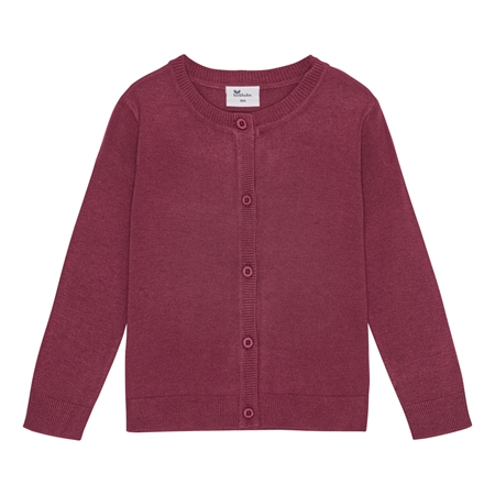 Strik Cardigan Rabarber Rosa fra Birkholm
