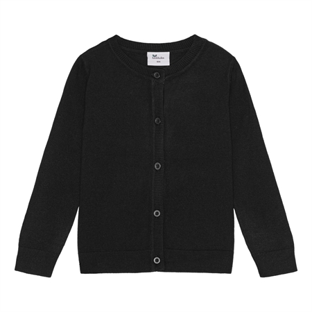 Strik Cardigan Midnat Sort fra Birkholm