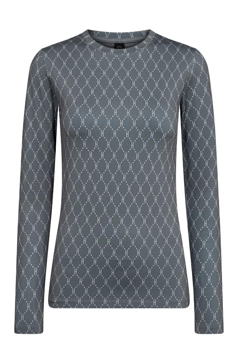 Bluse   Printed Blouse   Grå fra Hype The Detail