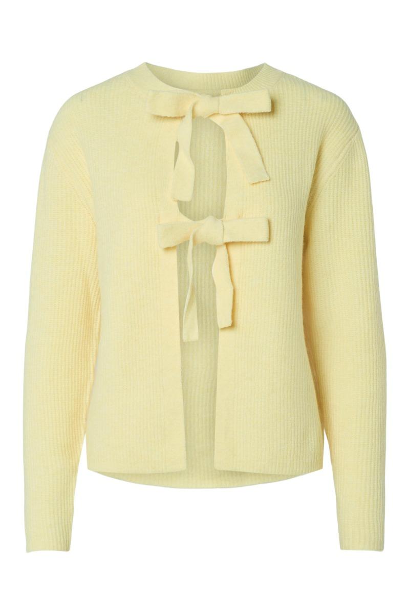 Strik   Silly Rev Tie Knit   Pale Banana fra Pieces