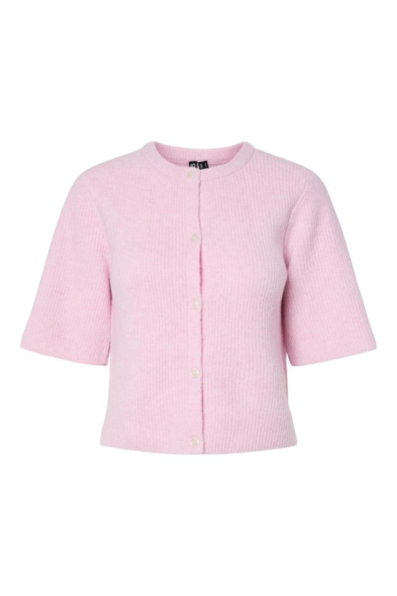 Cardigan   Silly Ss O Neck Knit Cardigan   Roseate Spoonbill fra Pieces