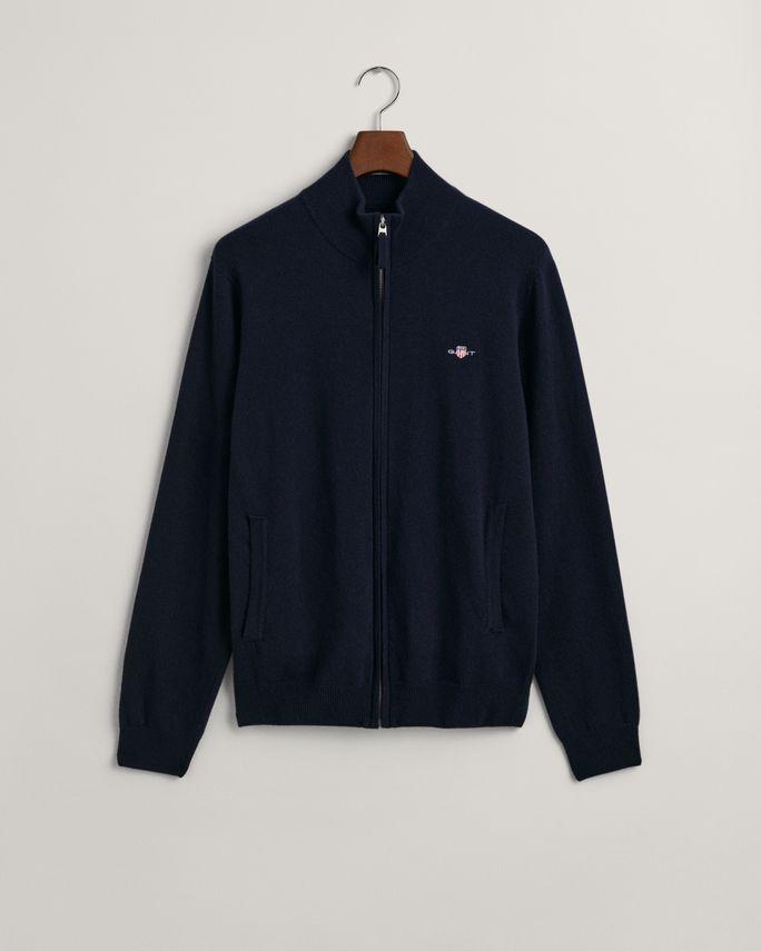Superfine Lambswool Zip Cardigan fra Gant