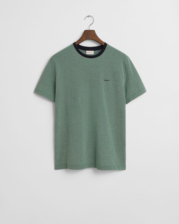 4 Col Oxford Regular Ss T Shirt fra Gant