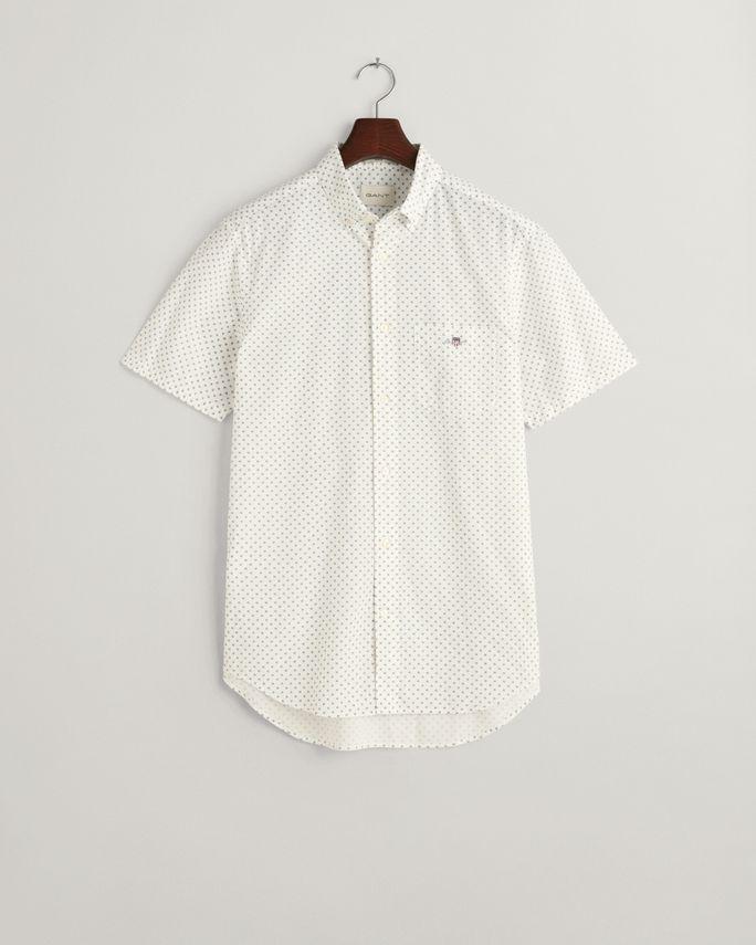 Reg Micro Print Ss Shirt fra Gant